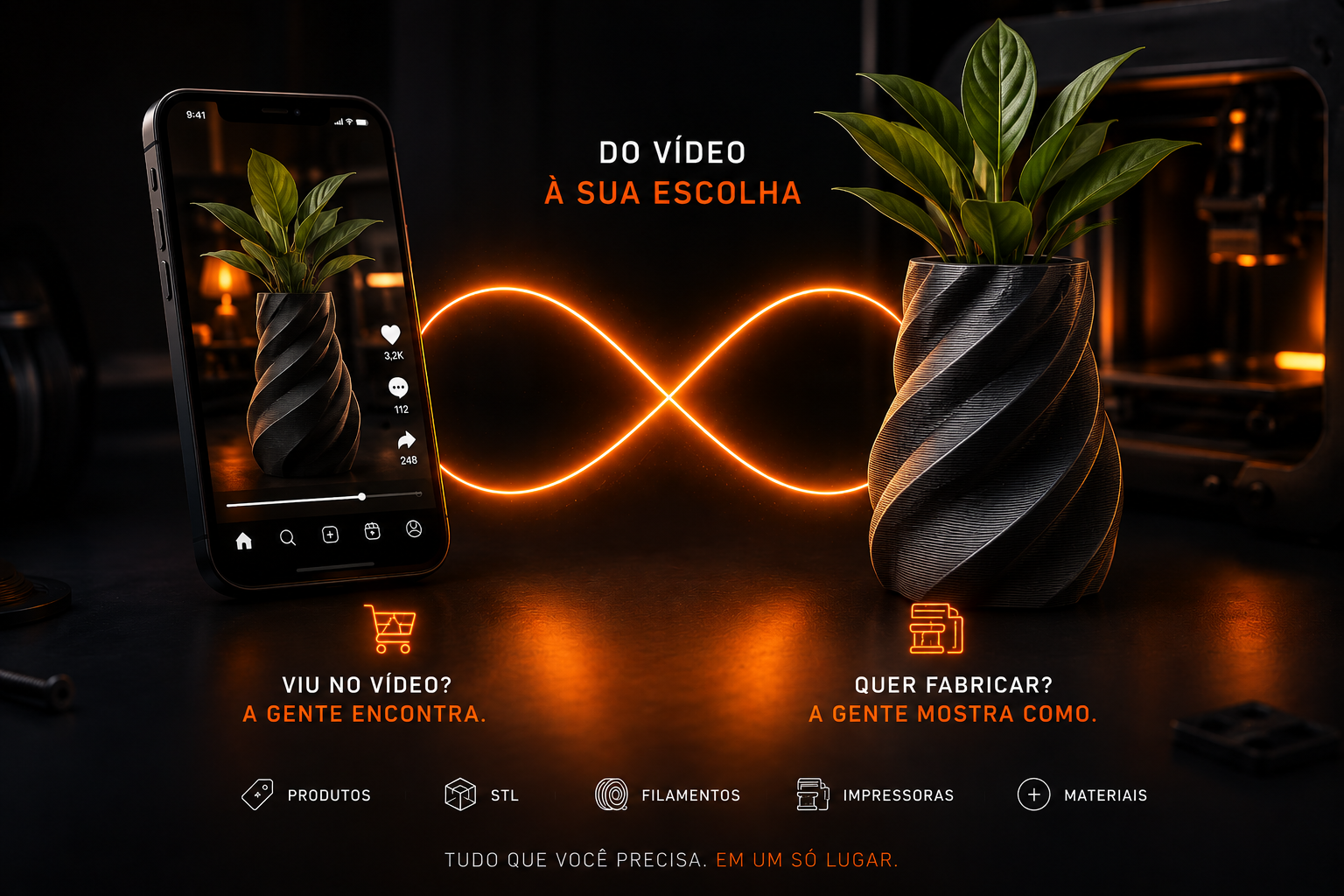 Do vídeo à sua escolha: produtos e recursos de impressão 3D da CRIOOW