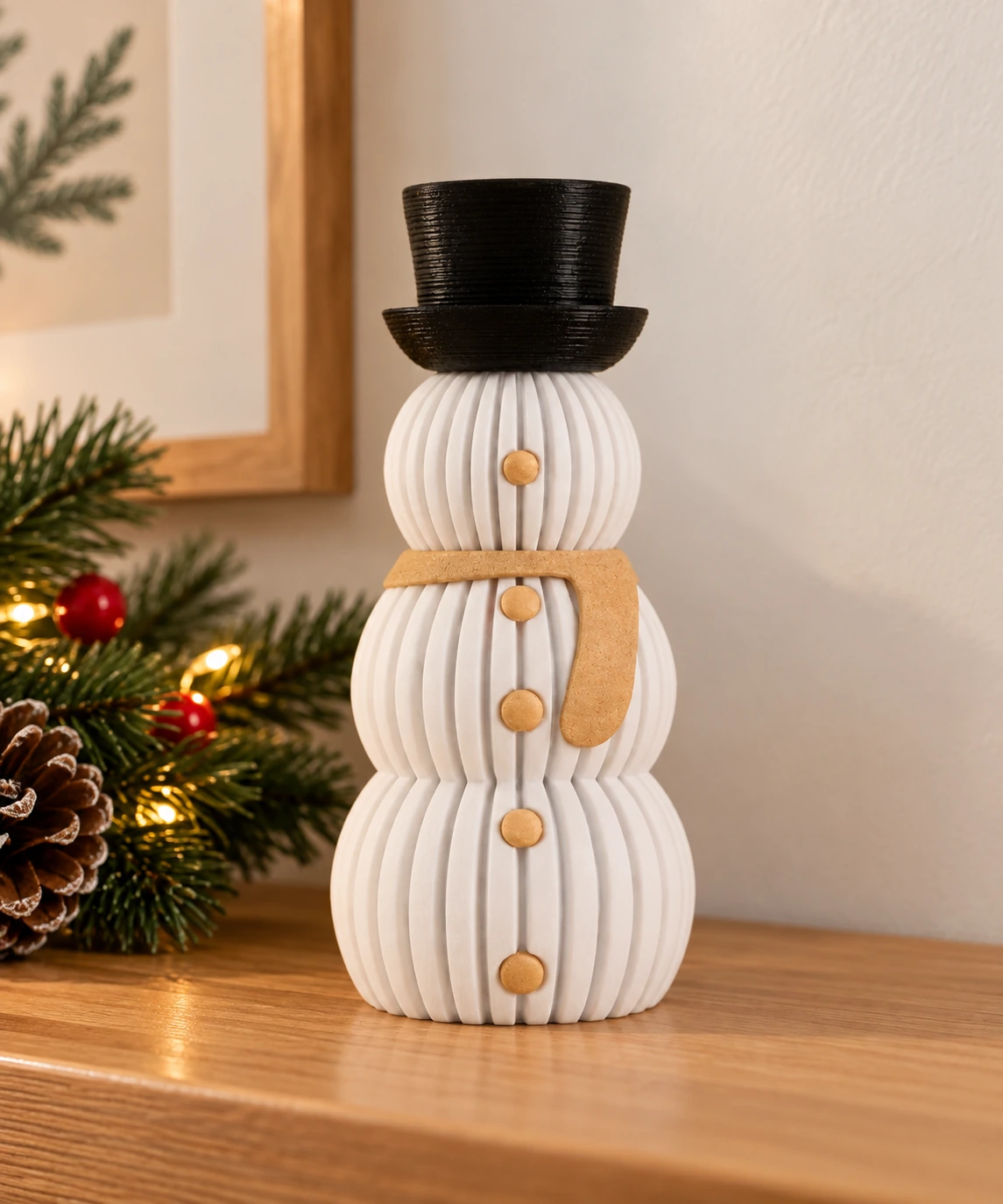 Boneco de Neve Minimalista Decorativo