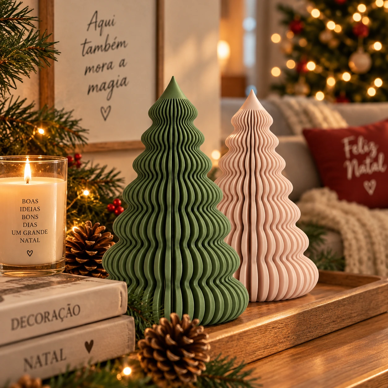 Árvore de Natal Minimalista 15 cm